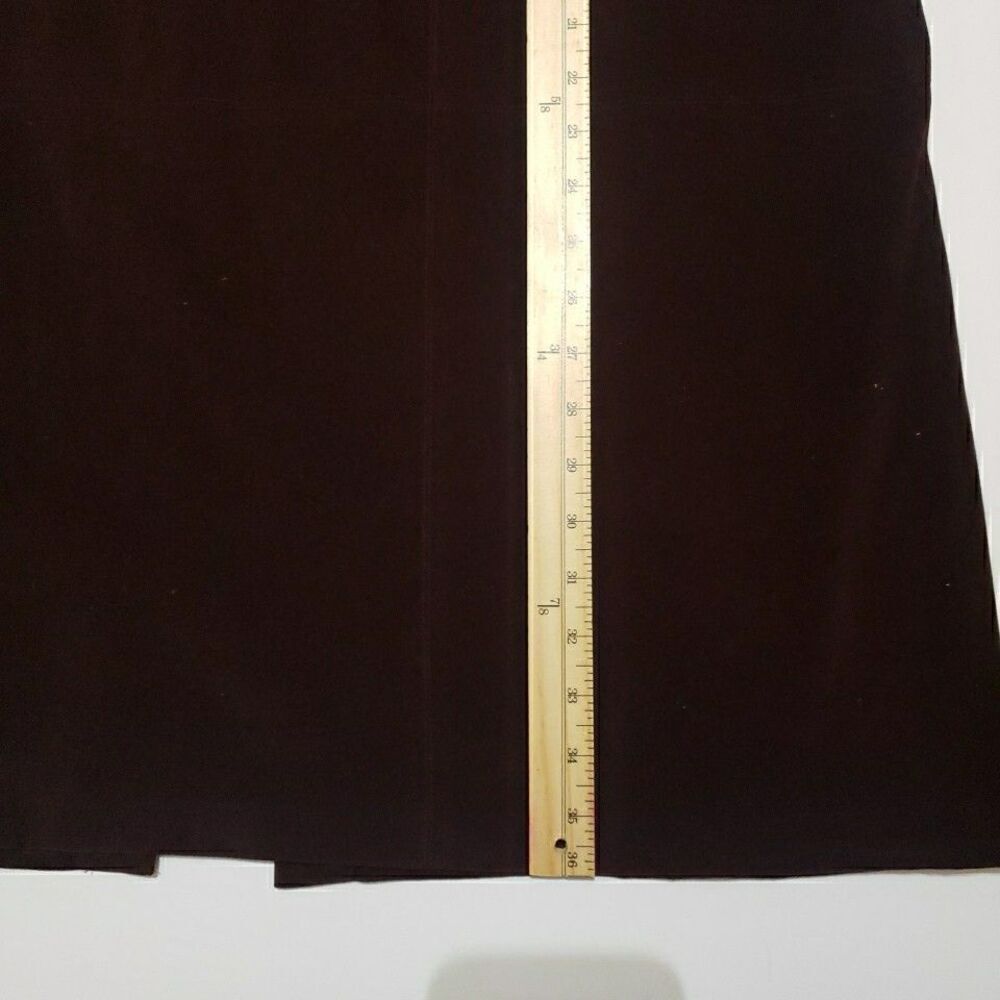 Norton Studio Skirt Size 12 Maxi Long Stretch Burgundy Microfiber - Picture 7 of 10